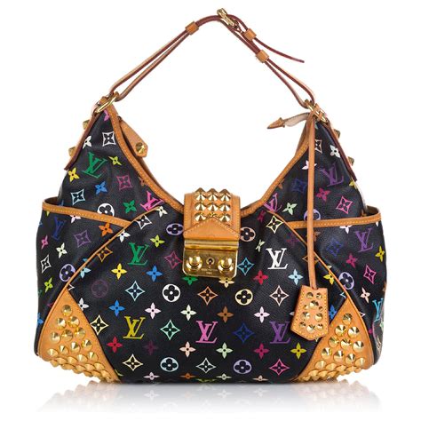 louis vuitton chrissie mm multicolore|LOUIS VUITTON Monogram Multicolor Chrissie Black.